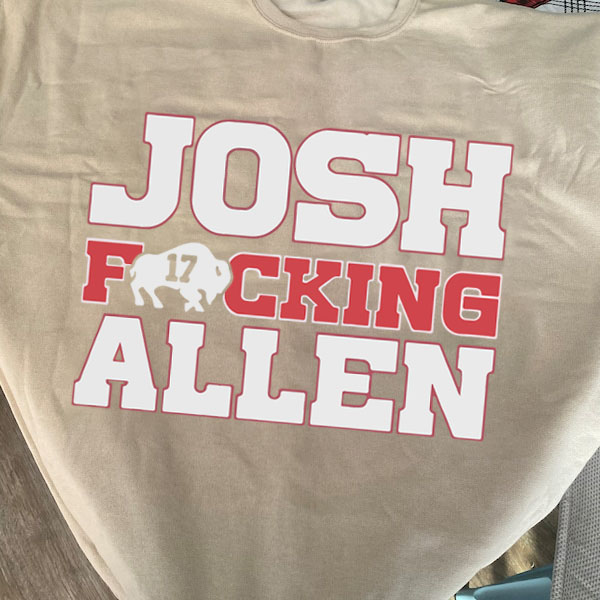 Josh Allen T-shirt/Sweatshirt photo review