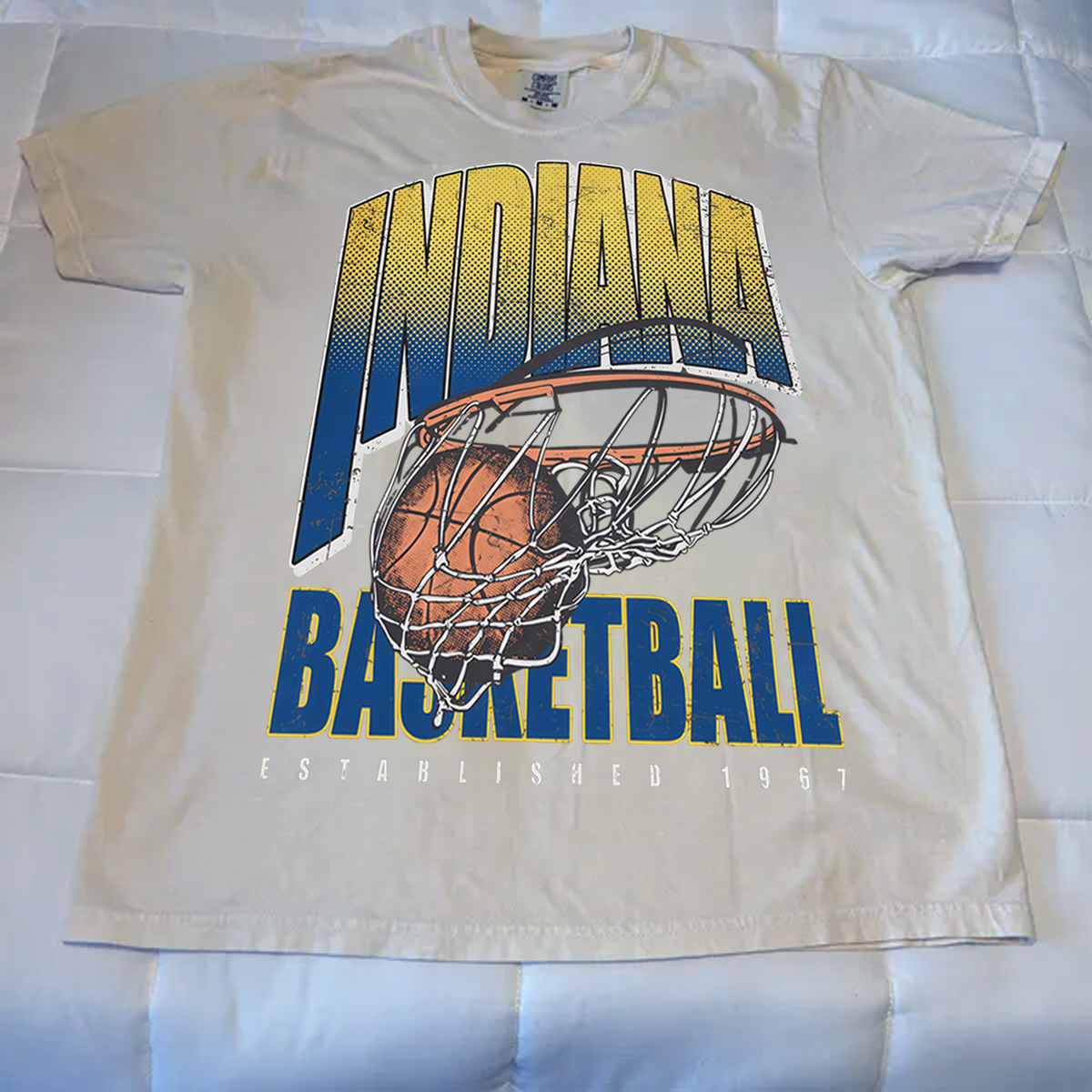 Indiana Basketball Comfort Colors Vintage Style T-shirt/Sweatshirt photo review