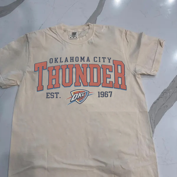 Vintage 90s Oklahoma City Thunder T-shirt/Sweatshirt photo review