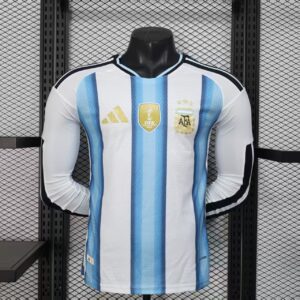 2026 Long Sleeve Player Version Argentina Home Soccer Jersey
